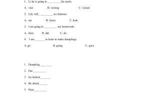 六年级英语册同步练习Unit6Leson2-【免费下载-高清无水印】【英语电子版可打印】