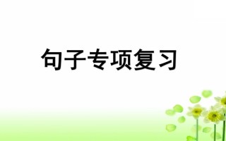 三年级语文册专项3句子复习课件-【免费下载-高清无水印】【语文电子版可打印】