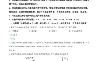 2024年山东省烟台市中考化学真 题-【免费下载】