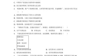2022年 浙江省舟山市中考历史试卷-【免费下载】