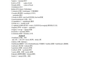 6.人教版七年级英语Unit6复习提纲-【免费下载-高清无水印】【英语电子版可打印】