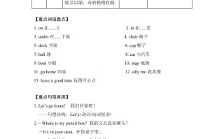 三年级英语册单元知识梳理-Unit4Whereismycar人教PEP-【免费下载-高清无水印】【英语电子版可打印】