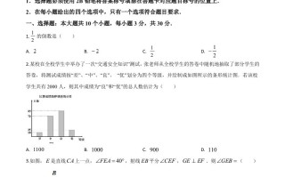 四川省乐山市2020年初中学业水平考试数学 试题-【免费下载】