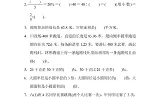 六年级数学册期末总复习武汉市名校期末测试卷-【免费下载-高清无水印】【数学电子版可打印】