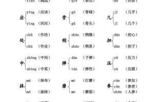 三年级语文册课本内多音字汇总-【免费下载-高清无水印】【语文电子版可打印】
