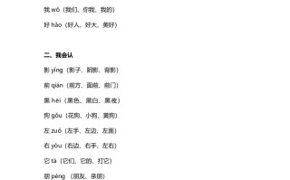 一年级语文册28课文5《影子》知识点-【免费下载-高清无水印】【语文电子版可打印】