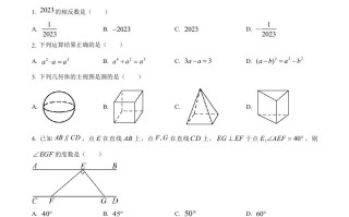 2023年湖南 省岳阳市中考数学真题-【免费下载】