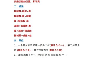 一年级册数学公式大全-【免费下载-高清无水印】【数学电子版可打印】