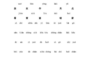 一年级语文册小学期末复习资料5页-【免费下载-高清无水印】【语文电子版可打印】