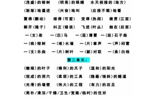 四语文期末1-8单元词语搭配汇总-【免费下载-高清无水印】【语文电子版可打印】