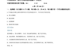 四川省内江市 2020年中考化学试题-【免费下载】