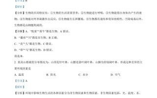 2022年江苏 省泰州市中考生物真题-【免费下载】