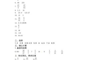 六年级数学册第二次月考答案-【免费下载-高清无水印】【数学电子版可打印】