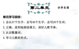 二年级语文册第2单元复习-【免费下载-高清无水印】【语文电子版可打印】
