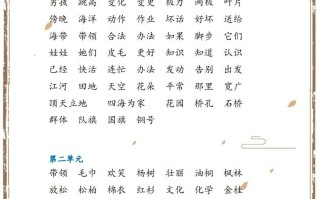  二年级语文册【总复习】-【免费下载】