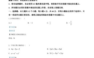 2023年四川省宜宾中考数学真题 -【免费下载】