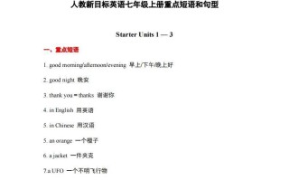 10.人教版英语七年级册重点短语和句型-【免费下载-高清无水印】【英语电子版可打印】