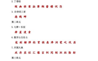 六年级语文册课本内生字词汇总-【免费下载-高清无水印】【语文电子版可打印】