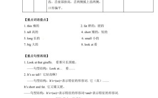三年级英语册单元知识梳理-Unit3Atthezoo人教PEP-【免费下载-高清无水印】【英语电子版可打印】