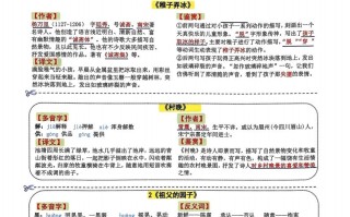 五年级册语文彩 色一课一贴7页-【免费下载】