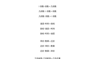 五年级数学册小学一到六年级关系式及公式-【免费下载-高清无水印】【数学电子版可打印】