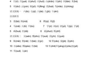 部编版小学一年级语文册生字表-【免费下载-高清无水印】【语文电子版可打印】