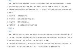 2022年贵州省黔东南州中考历史真题-【免费下载-高清无水印】【中考真题电子版可打印】