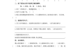 四年级语文册10爬山虎的脚-【免费下载-高清无水印】【语文电子版可打印】