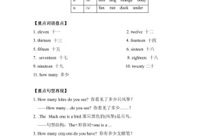 三年级英语册单元知识梳理-Unit6Howmany人教PEP-【免费下载-高清无水印】【英语电子版可打印】