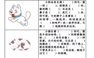 【必考动物】看图写话填空二语文-【免费下载-高清无水印】【看图写话电子版可打印】
