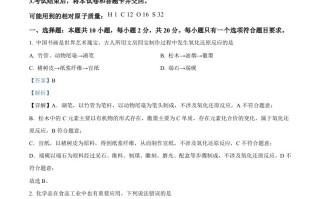 2024年高考 化学试卷-【免费下载】