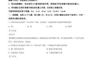 2024年四川省宜宾市中考化学真题 -【免费下载】