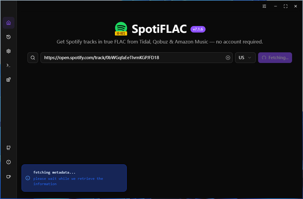 SpotiFLAC v7.1.9 Spotify无损音乐下载工具绿色便携版-第2张图片-xuecong.net SpotiFLAC v7.1.9 Spotify无损音乐下载工具绿色便携版-第2张图片-xuecong.net