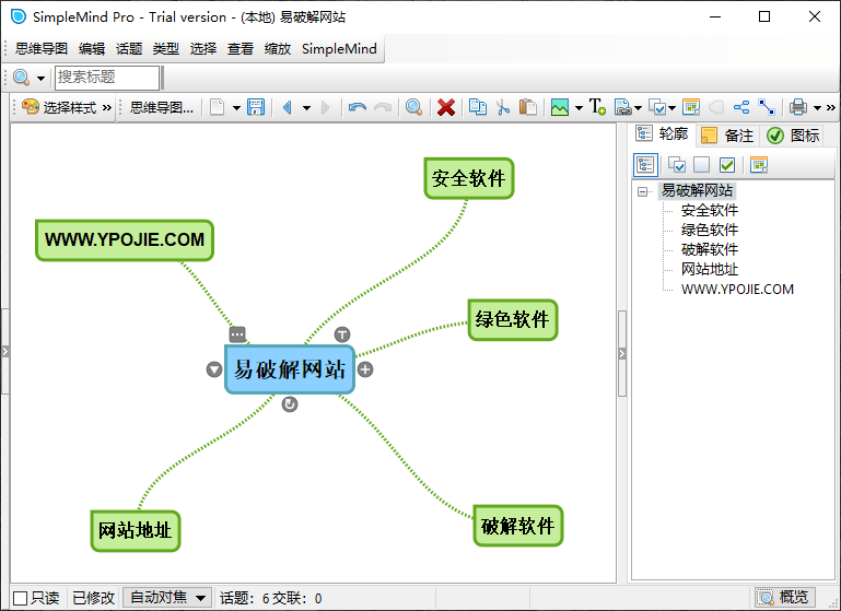 SimpleMind Pro v2.9.0.6625 思维导图软件绿色便携版-第2张图片-xuecong.net