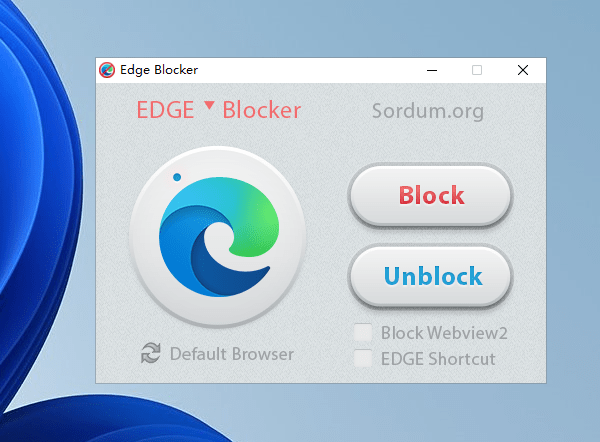 Edge Blocker v2.0.0 屏蔽电脑默认Edge浏览器软件-第2张图片-xuecong.net